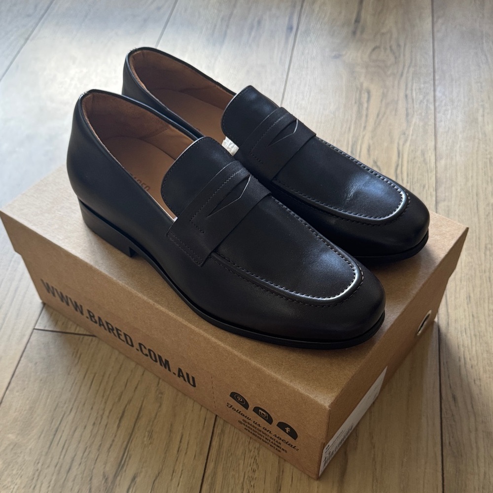 New with Box Bared Footwear Samarium Chocolate Brown Slip On Loafers Men’s 9.5